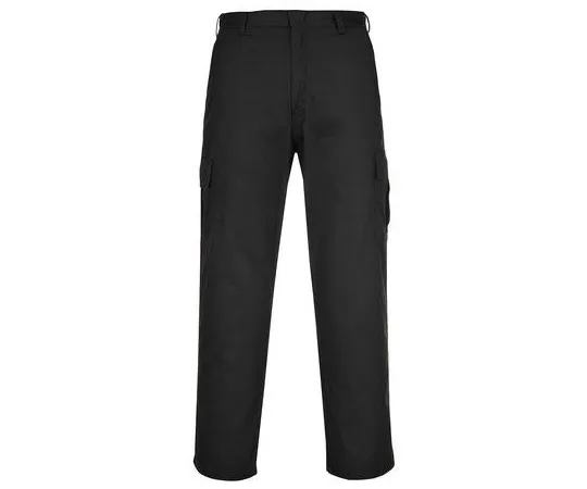 63-6960-35　RS PRO Black Men's Polycotton Tro***rs 32in, 40 Waist　124-8218