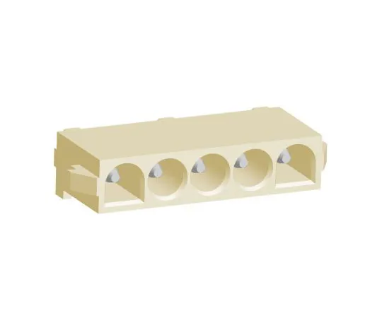 63-6938-89　Substrate connection Header Maiten lock 5 poles 6.35 mm 1 row vertical　1969809-1