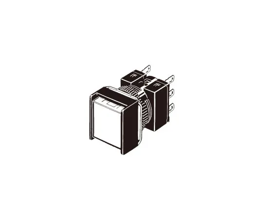 62-4747-33　Pushbutton switch (Square) (non-illumination) (Round body Φ16) A16　A16-APYM-1