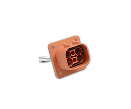 63-6942-84　Connector for Electric Vehicles 2 rows 4 poles 13 to 70 A 800 V ac Male Orange　ELR4A01C10-737487-4AP1