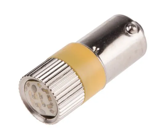 63-6583-33　LED Reflector Bulb, BA9s, Yellow, Multichip, 10mm dia., 12V ac/dc　206-520
