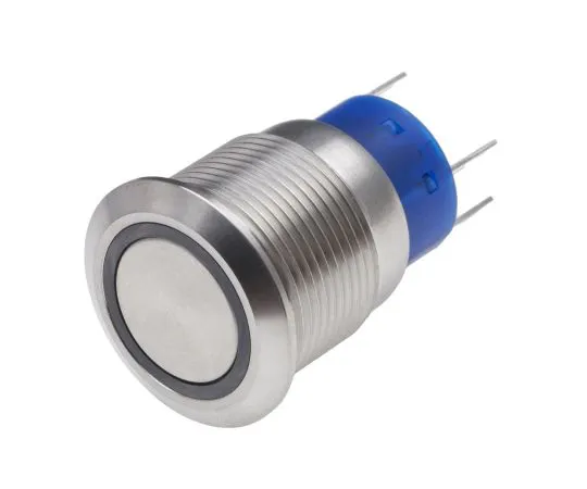 63-6777-94　RS PRO Double Pole Double Throw (DPDT) Latching White LED Push Button Switch, IP67, 19.2 (Dia.)mm, Panel Mount, 250V ac　111-5812
