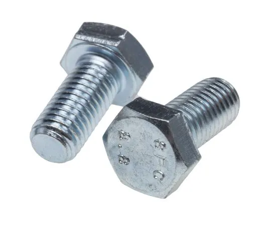 63-6697-12　Clear Passivated, Zinc Steel Hex M12 x 25mm Set Screw　530-163