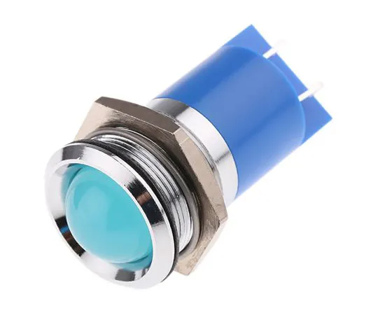 63-6585-20　RS PRO Blue Indicator, 230 V ac, 22mm Mounting Hole Size, Tab Termination, IP67　208-504