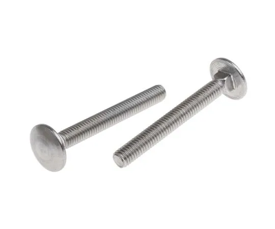 63-6833-54　Plain Stainless Steel Coach Bolt, M6 x 50mm　122-4422