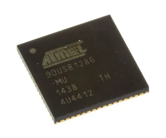 63-7014-41　Microchip, 8bit AVR Microcontroller, 16MHz, 128 kB Flash, 64-Pin QFN　AT90USB1286-MU