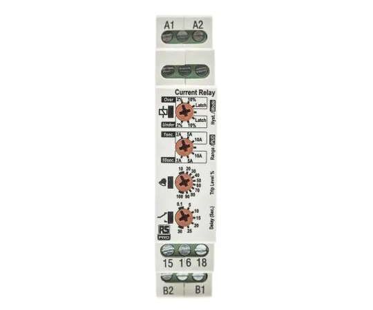 63-6743-16　RS PRO Current Monitoring Relay With SPDT Contacts, 1 Phase　102-6134