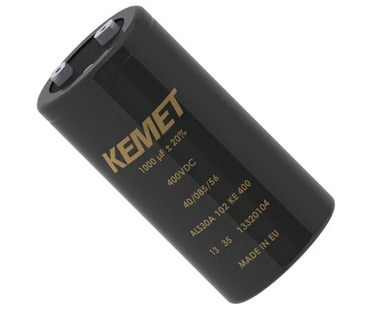 63-6973-16　KEMET 15000μF 250V dc Aluminium Electrolytic Capacitor, Chassis Mount 77 (Dia.) x 220mm +85°C 77mm 31.8mm　ALS30A153NT250