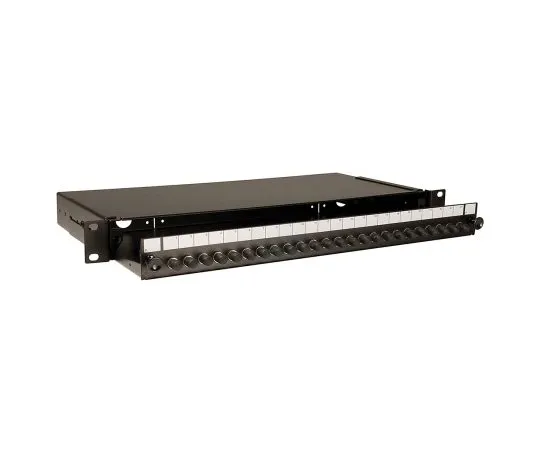 63-6991-62　RS PRO 24 Port ST Multimode Fibre Optic Patch Panel With 24 Ports Populated, 1U　125-8404