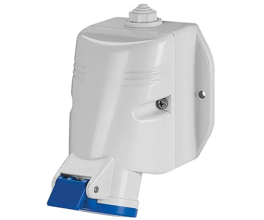 63-6988-11　RS PRO IP67 Red Wall Mount 3P+E Industrial Power Socket, Rated At 125A, 415 V　125-4382