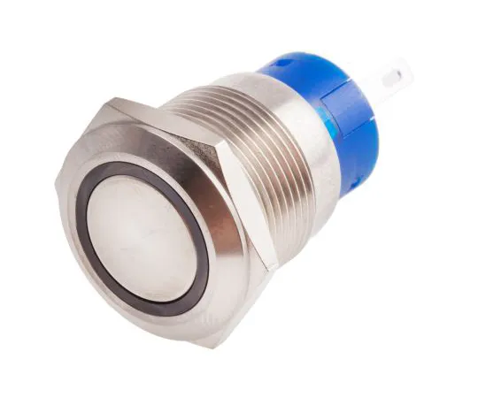 63-6775-26　RS PRO Single Pole Double Throw (SPDT) Momentary White LED Push Button Switch, IP67, 19.2 (Dia.)mm, Panel Mount, 250V ac　111-3890