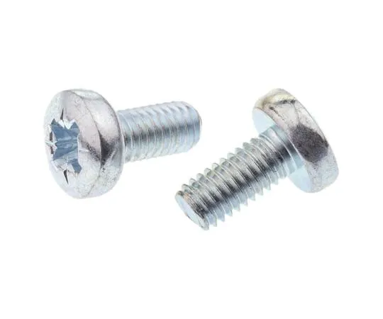 63-6701-90　RS PRO, M6 Pan Head, 12mm Steel Pozidriv Bright Zinc Plated　553-677