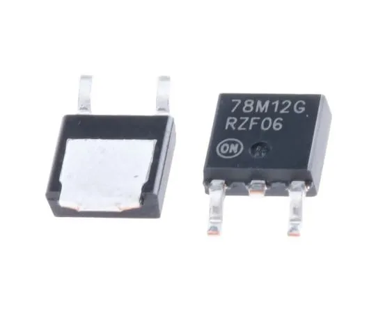 63-6968-43　ON Semiconductor, 12 V Linear Voltage Regulator, 700mA, 1-Channel 3-Pin, DPAK MC78M12CDTG　MC78M12CDTG