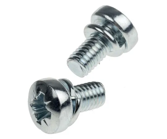 63-6611-94　RS PRO M6 x 12mm Zinc Plated Steel Pan Head Sems Screw, Spring Washer　279-278