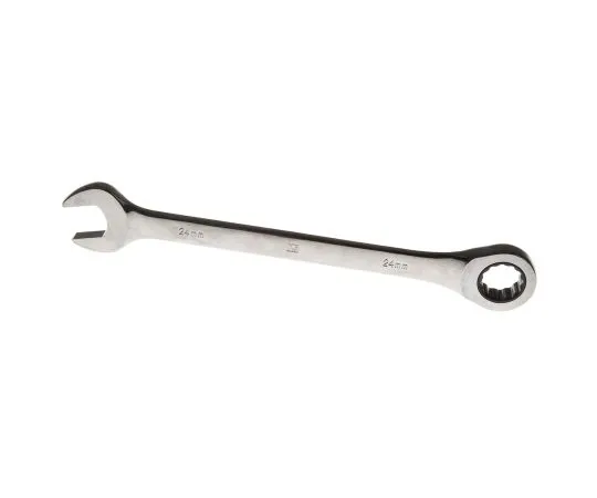 63-6672-01　RS PRO Metric 24 mm Chrome Combination Ratchet Spanner　487-270