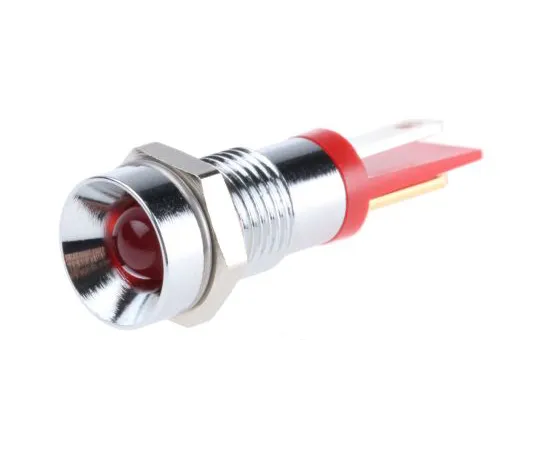 63-6584-49　RS PRO Red Indicator, 2 V dc, 8mm Mounting Hole Size, Solder Tab Termination　207-826