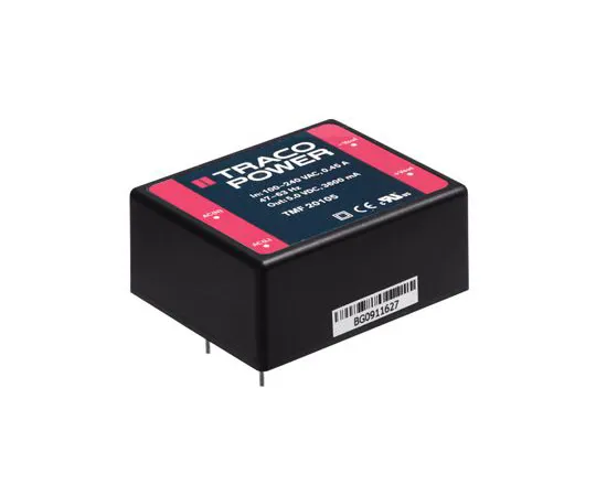 63-6969-58　TRACOPOWER TEL 8WI 8W Isolated DC-DC Converter Through Hole, Voltage in 9 → 36 V dc, Voltage out ±12V dc　TEL 8-2422WI