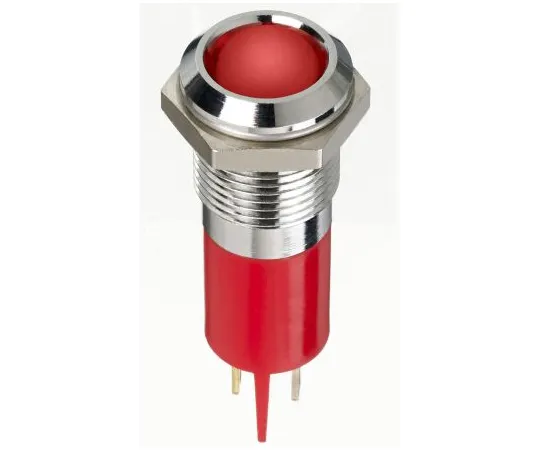 63-7039-67　RS PRO Red Indicator, 2 V dc, 14mm Mounting Hole Size, Faston, Solder Lug Termination, IP67　134-5540