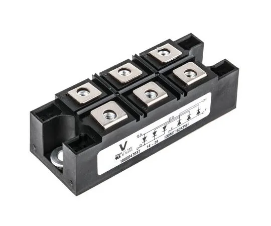 63-7353-62　Vishay VS-130MT160KPBF, 3-phase Bridge Rectifier Module, 160A 1600V, 6-Pin INT-A-PAK　VS-130MT160KPBF
