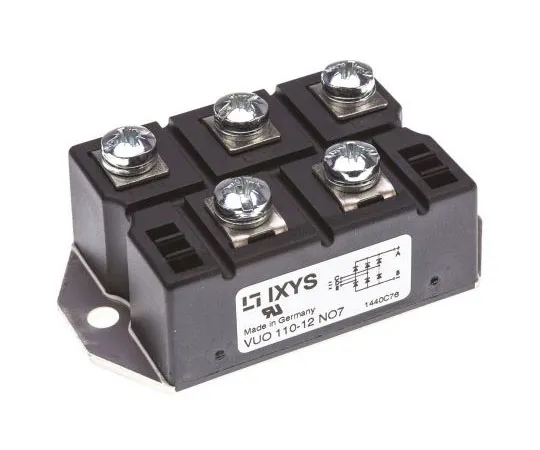 63-7352-16　IXYS VUO110-12NO7, 3-phase Bridge Rectifier Module, 127A 1200V, 5-Pin PWS E 1　VUO110-12NO7