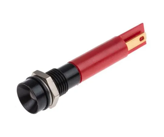 63-6588-11　RS PRO Red Indicator, 12 V, 8mm Mounting Hole Size, Solder Tab Termination, IP67　212-351