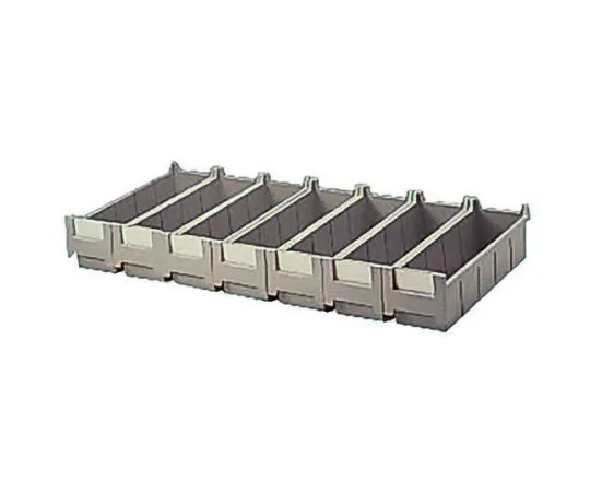 63-6692-42　RS PRO 7 Drawer Unit, Plastic, 138mm x 138mm x 431mm, Grey　519-582