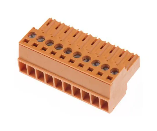 63-7351-14　Weidmüller BL Non-F***d Terminal Block, 10 Way/Pole, Screw Down Terminals, 28 → 14 AWG Cable Mount, PBT, 320 V　BL 3.50/10/180 SN ORBX - 1597440000