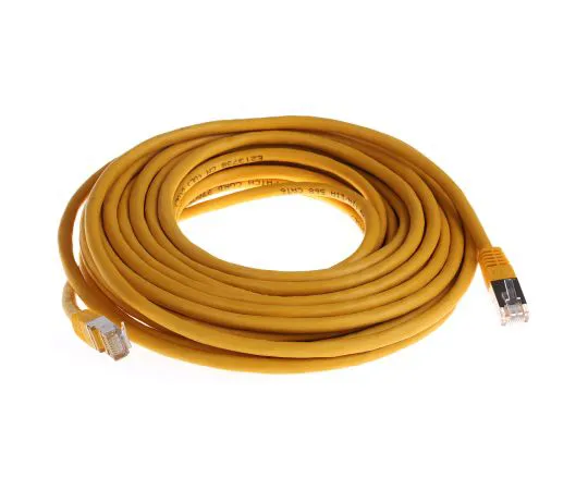 63-6637-47　RS PRO Yellow Cat6 Cable, S/FTP, Male RJ45/Male RJ45, Terminated, 10m　411-312