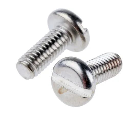 63-6575-94　RS PRO, M4 Pan Head, 10mm Stainless Steel Slot A4 316 Plain　189-377