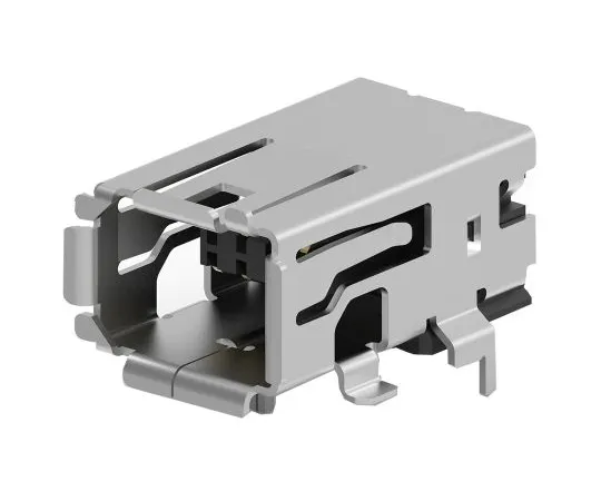 63-7001-23　TE Connectivity Surface Mount Right Angle Mini I/O Connector Female, 8 Way, Shielded　2294415-1