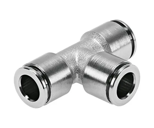 63-6995-73　Festo Pneumatic Tee Tube-to-Tube Adapter, Push In 14 mm x Push In 14 mm x Push In 14 mm , Food Grade , Chemical　NPQH-T-Q14-E-P10