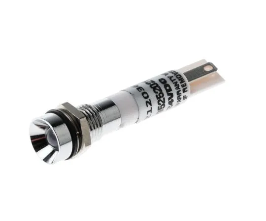 63-6587-81　RS PRO White Indicator, 24 V ac/dc, 8mm Mounting Hole Size, Solder Tab Termination, IP67　212-036