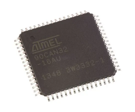 63-7014-37　Microchip, 8bit AVR Microcontroller, 16MHz, 32 kB Flash, 64-Pin TQFP　AT90CAN32-16AU