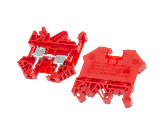 63-6678-75　RS PRO Red Standard Din Rail Terminal, 0.2 → 4 mm², 0.2 → 4mm², 800 V　501-673