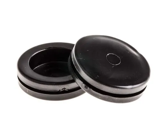63-6712-04　RS PRO Black PVC 25mm Round Blind Grommet for Maximum of 20.5mm Cable Dia.　605-677