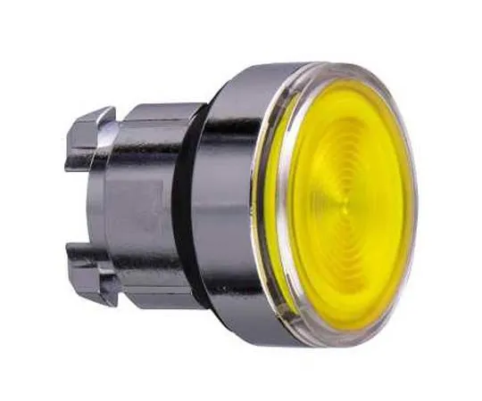 63-7038-73　Schneider Electric Harmony XB4 Series, Yellow Push Button Head, Spring Return, 22mm Cutout　ZB4BW383S