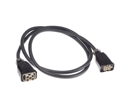 63-6848-63　Heavy-duty Power Connectors Han Q Series Male to Female 4 Pole s 14 A 600 V ac　20871473001200