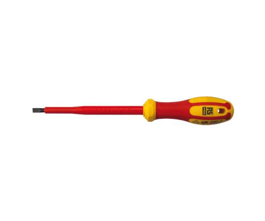 63-6979-03　RS Pro, VDE 1000V Approved Slotted Insulated Screwdriver 0.5 x 3 mm Tip 100 mm Chrome Vanadium Molybdenum Steel　125-3079