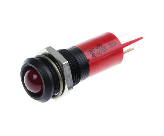 63-6584-26　RS PRO Red Indicator, 48 → 65 V dc, 14mm Mounting Hole Size, Tab Termination　207-422