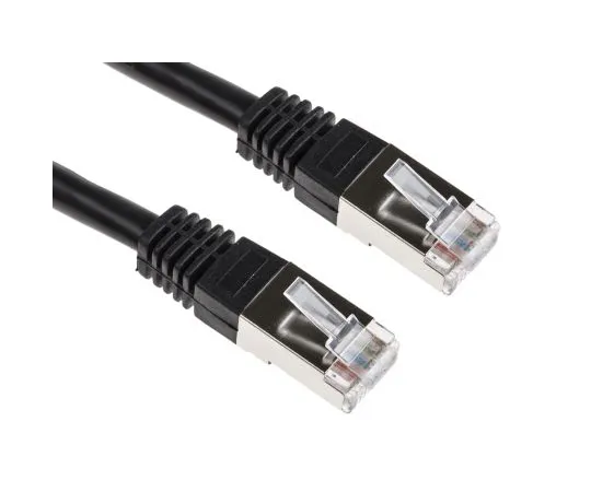 63-6637-48　RS PRO Black Cat6 Cable, S/FTP, Male RJ45/Male RJ45, Terminated, 5m　411-328