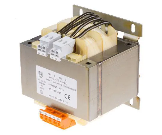63-6890-91　RS PRO 500VA Isolation Transformer, 15 → 400V ac Primary, 12V ac Secondary　123-4148