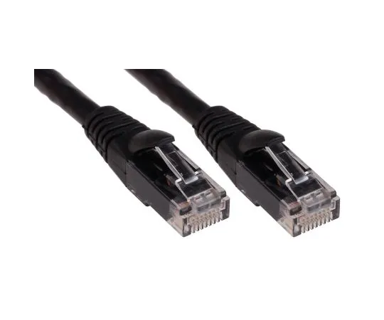 63-6703-04　RS PRO Black Cat6 Cable, U/UTP, Male RJ45/Male RJ45, Terminated, 3m　556-588