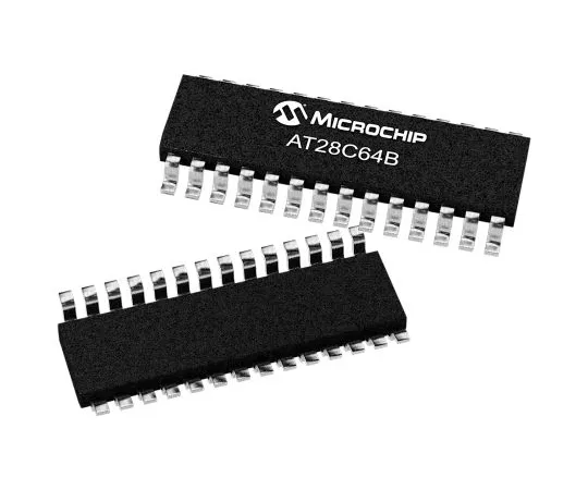 63-7013-70　Microchip Technology AT28C64B-15SU, 64kbit EEPROM Chip, 150ns 28-Pin SOIC Parallel　AT28C64B-15SU