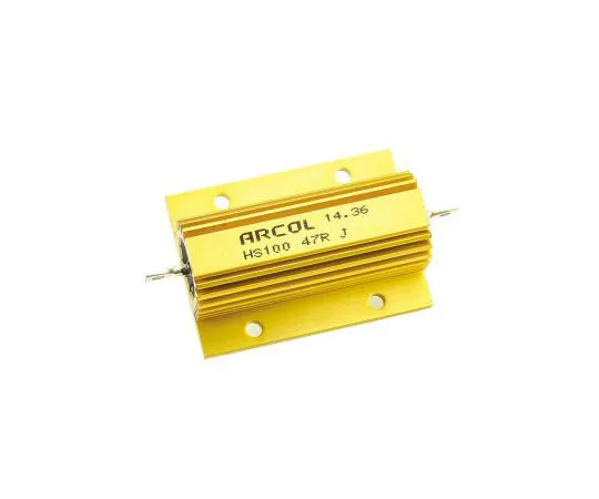 63-7351-51　Arcol HS100 Series Aluminium Ho***d Axial Wire Wound Panel Mount Resistor, 47Ω ±5% 100W　HS100 47R J