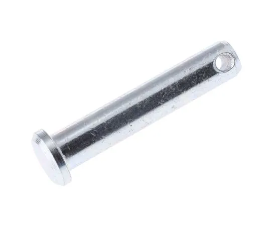 63-6735-11　1-1/4in Bright Zinc Plated Steel Clevis Pin, 1/4in Diameter　838-962