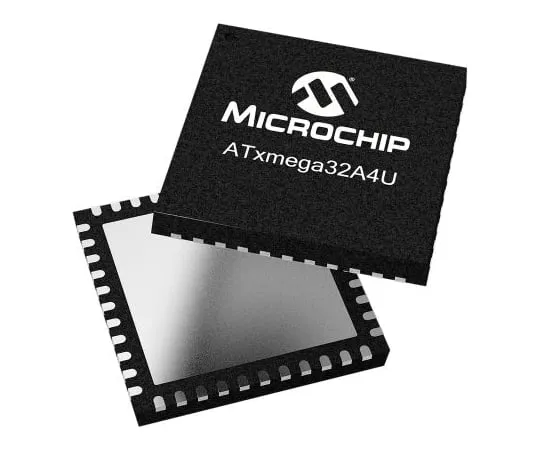 63-7029-90　Microchip Technology ATXMEGA32A4U-MH, 8/16bit AVR Microcontroller, 32MHz, 32 + 4 kB Flash, 44-Pin VQFN　ATXMEGA32A4U-MH