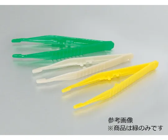 63-2980-11　Disposable Tweezers Green　71.9924.515