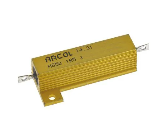 63-7349-55　Arcol HS50 Series Aluminium Ho***d Axial Wire Wound Panel Mount Resistor, 1.5Ω ±5% 50W　HS50 1R5 J