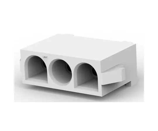 63-6690-17　Socket for Board Connection Maiten Lock 3 Pole 6.35 mm Straight　350825-1