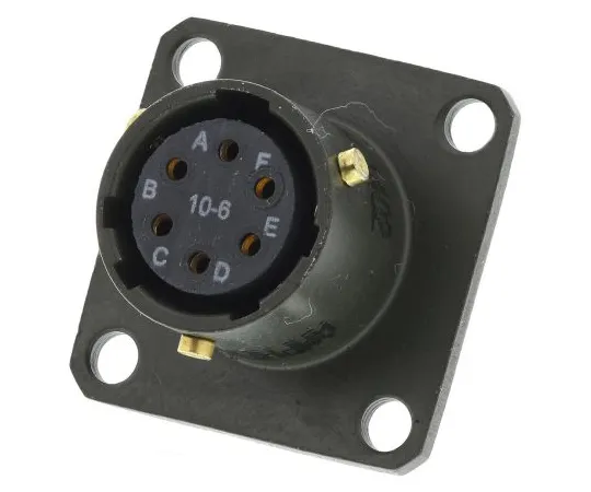 63-6650-90　MIL Standard Round Connectors 62 GB Series Female 6 Poles　62GB-12E10-06SN
